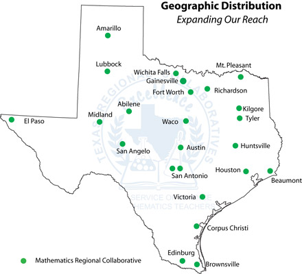 Geographic Distribution of The Texas Regional Collaboratives